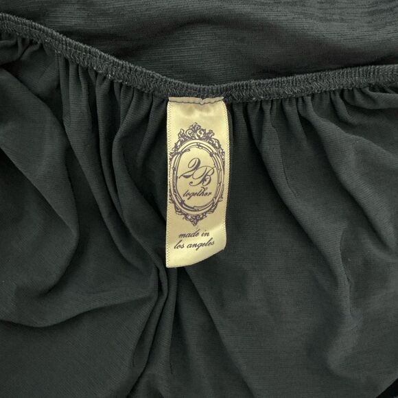 2B Together Women's Plus Flutter Sleeve Tunic Dress Navy Blue Size 1X - Picture 5 of 8